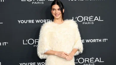 Kendall Jenner Wows in Bottega Veneta Dress With Bold Slit for L’Oreal