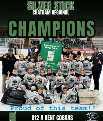 Kent Cobras U12 team wins Silver Stick regional