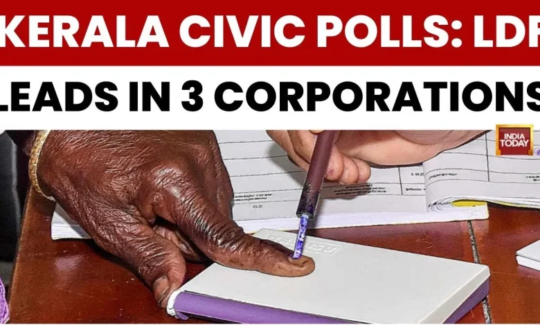 Kerala Civic Polls 2025: BJP Leads in Thiruvananthapuram, LDF Ahead in 21 Municipalities - India Today