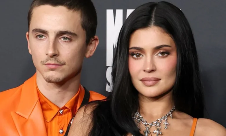 Kylie Jenner and Timothée Chalamet make rare red carpet appearance in matching outfits