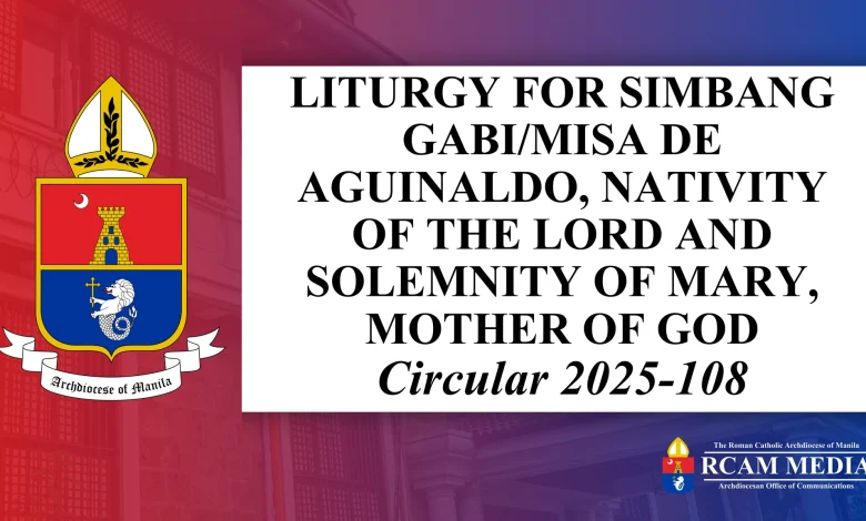 LITURGY FOR SIMBANG GABI/MISA DE AGUINALDO, NATIVITY OF THE LORD AND SOLEMNITY OF MARY, MOTHER OF GOD