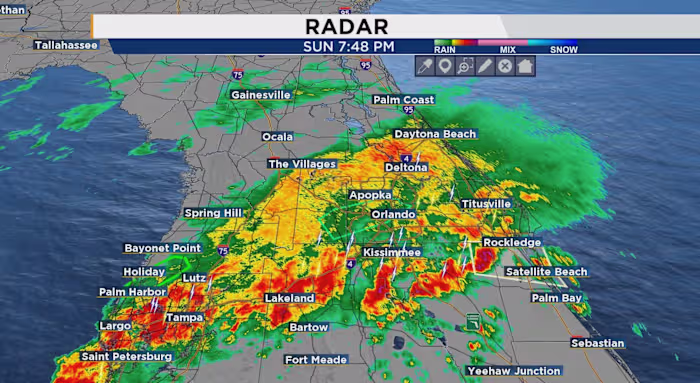 LIVE RADAR: Gusty winds, risk for flash flooding persist for Central Florida before cooler temps move in