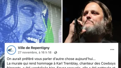 La Ville de Repentigny publie un message pour dénoncer le vandalisme sur la murale de Karl Tremblay