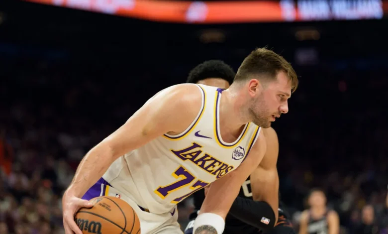 Lakers Player Ratings: Luka And LeBron Have Inefficient Games But Still Do Enough In Win Against Suns