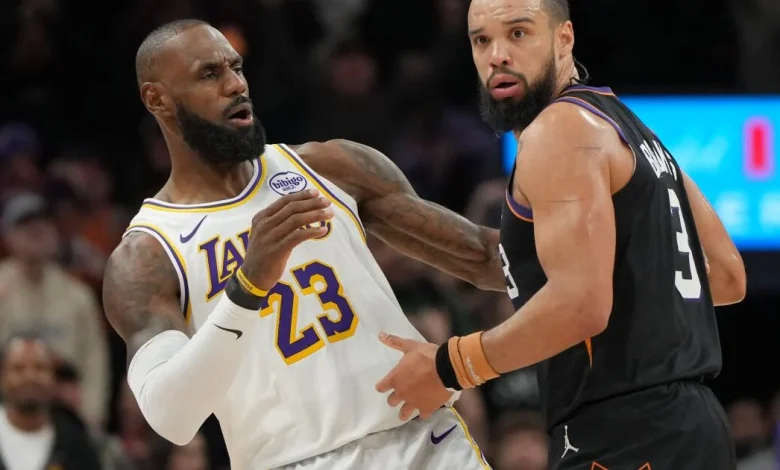 Lakers blow 20-point lead but survive when Dillon Brooks and Suns go supernova