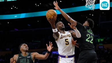Lakers head coach JJ Redick provides an update on DeAndre Ayton's knee injury | Hindustan Times