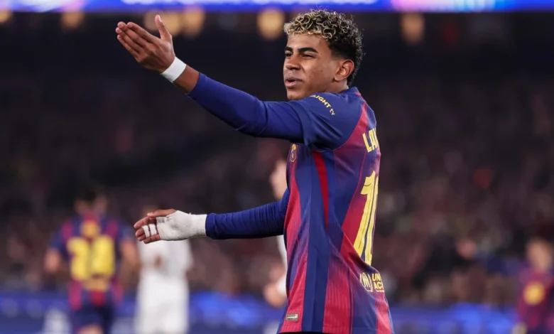 Lamine Yamal se marchó enfadado y sancionado