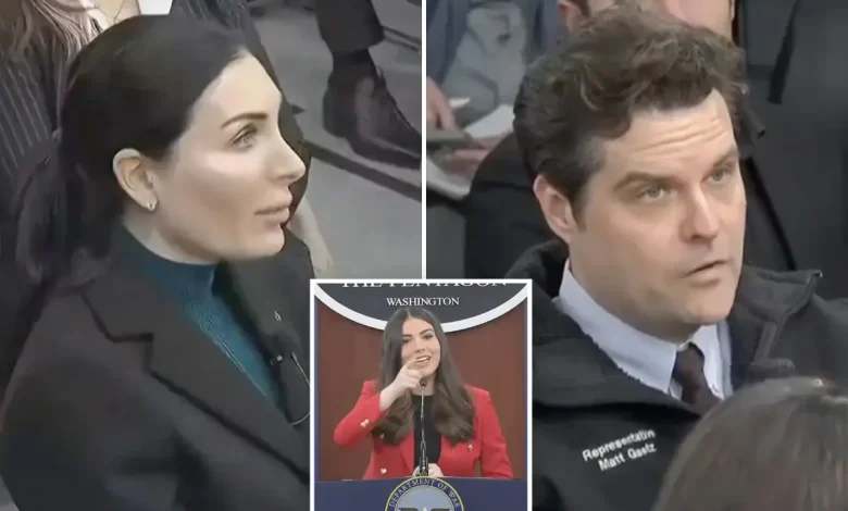 Laura Loomer, Matt Gaetz show up for first Pentagon briefing after press corps ‘self deports’