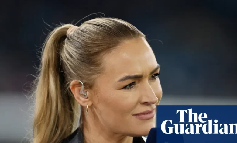 Laura Woods collapses during ITV’s coverage of England Women friendly