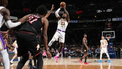 LeBron goes nuclear late, Embiid struggles throughout as Sixers fall to Lakers