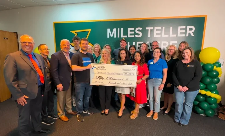 Lecanto High School welcomes home actor and alumni Miles Teller, naming the 'Miles Teller Theatre' in his honor