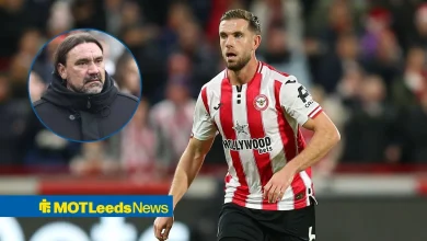 Leeds United star spotted having a scuffle vs Brentford after Jordan Henderson goal