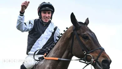 Leopardstown Festival: Romeo Coolio finishes strongly to win Grade One Novice Chase