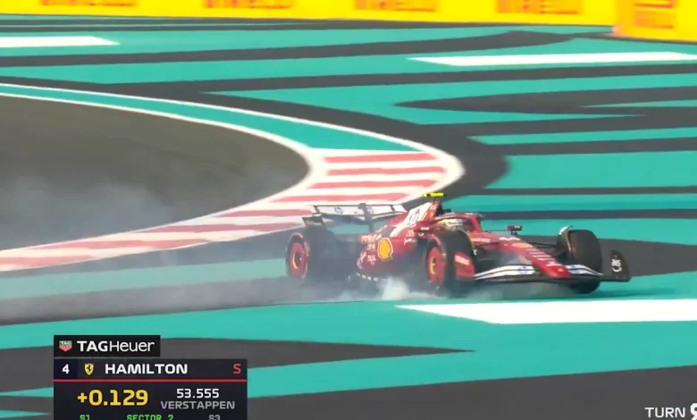 Lewis Hamilton spins out of control and crashes in Abu Dhabi to close off a challenging 2025 year