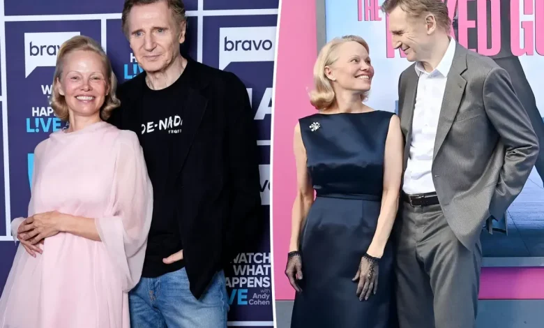 Liam Neeson introduced Pamela Anderson as the 'future Mrs. Neeson’ during rollercoaster romance