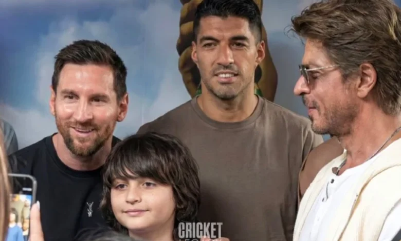 Lionel Messi unveils his 70-foot statue, meets Shah Rukh Khan ahead of Salt Lake event