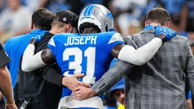 Lions S Kerby Joseph flames concerns about health: 'My knee messed up'