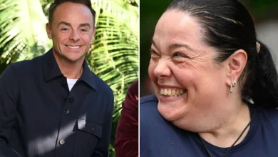 Lisa Riley’s fiancé breaks silence on her ‘tasty’ Ant McPartlin crush as he arrives in Australia