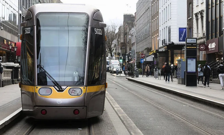 Luas red line services partially out of action due to a fault