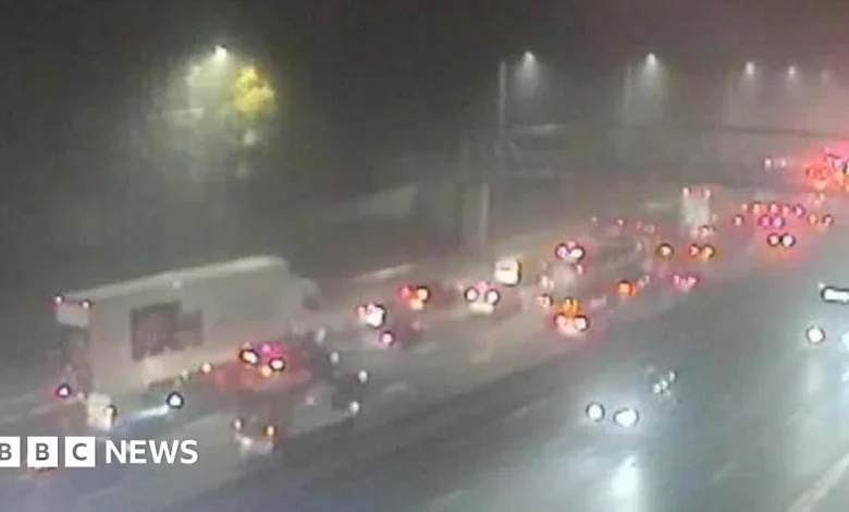 M25 in Hertfordshire partially shut after multi-vehicle crash