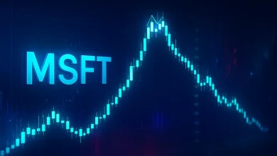 MSFT Drops to $487 After Double Top Rejection Near $560