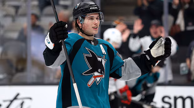 Macklin Celebrini joins select NHL company with hat trick in Sharks' OT win