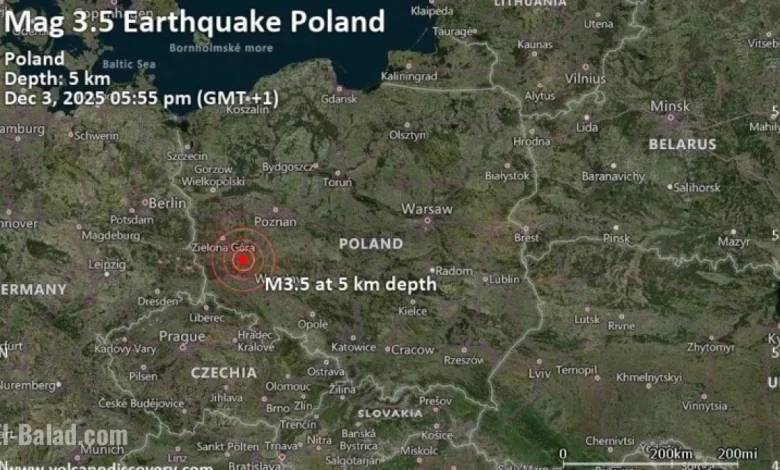 Magnitude 3.5 Earthquake Strikes 10 km Southwest of Glogow, Poland