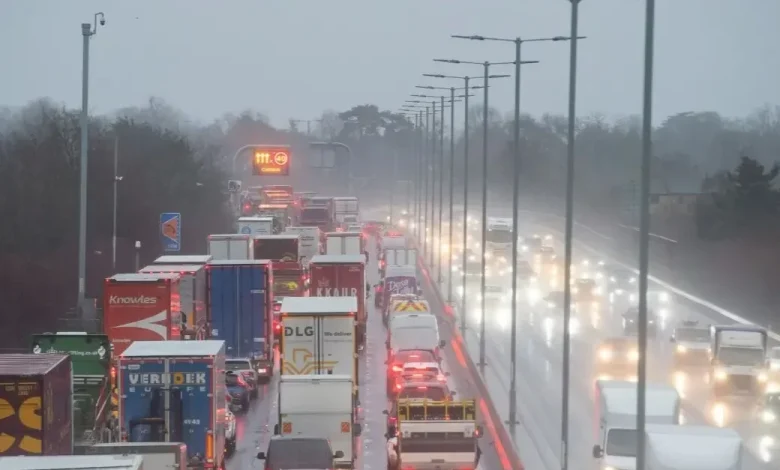 Major motorway chaos as lanes CLOSED after multi-car crash sparked huge tailbacks