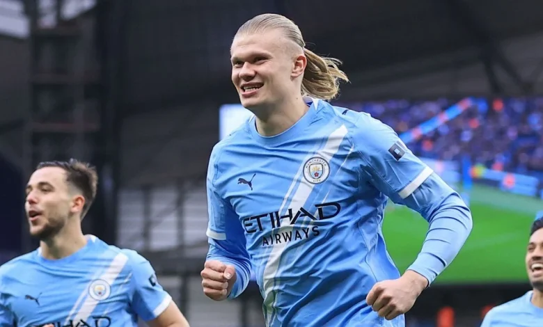 Man City's Erling Haaland breaks Alan Shearer record with 100th goal