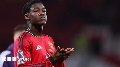 Man Utd midfielder's half-brother wears 'Free Kobbie Mainoo' T-shirt