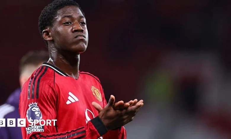 Man Utd midfielder's half-brother wears 'Free Kobbie Mainoo' T-shirt