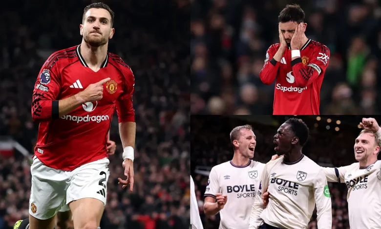 Man Utd player ratings vs West Ham: Where was Bruno Fernandes?! Captain uninspiring as Red Devils fail to build on Diogo Dalot strike and drop yet more points at home