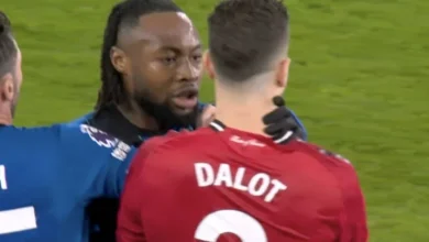 Man Utd star grabbed by the throat as huge brawl breaks out in Bournemouth clash