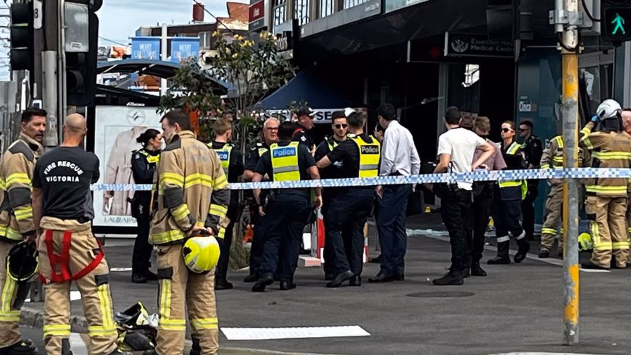 Man killed as car crashes into medical centre