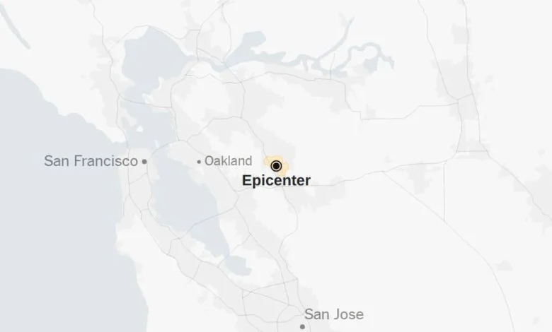 Map: 3.6-Magnitude Earthquake Shakes the San Francisco Bay Area