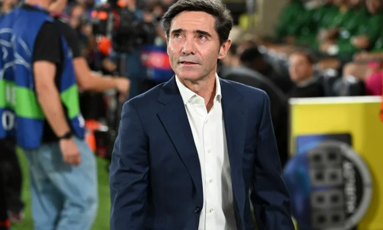 Marcelino : “Jugamos en un campo impropio para el fútbol profesional y será muy complicado”