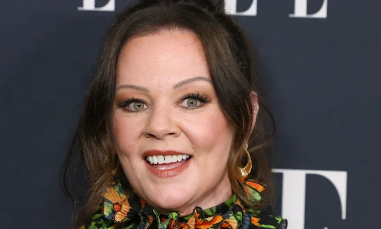 Melissa McCarthy looks sleek after weight loss in two sparkly outfits - including see-through black ensemble