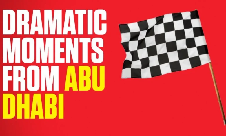 Memorable F1 moments from the Abu Dhabi Grand Prix