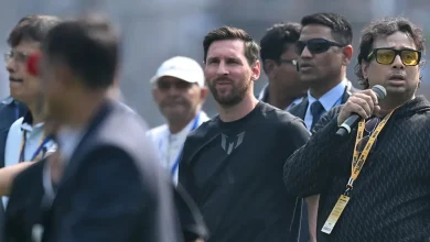 Messi’s tour of India begins with fans throwing bottles, stadium vandalised
