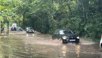 Met Office weather warning as torrential rain bring flood alerts and road closures