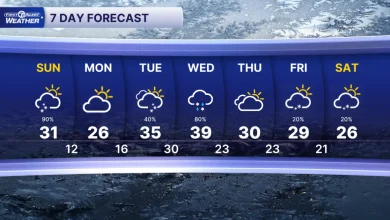 Metro Detroit Weather: Snow showers Sunday