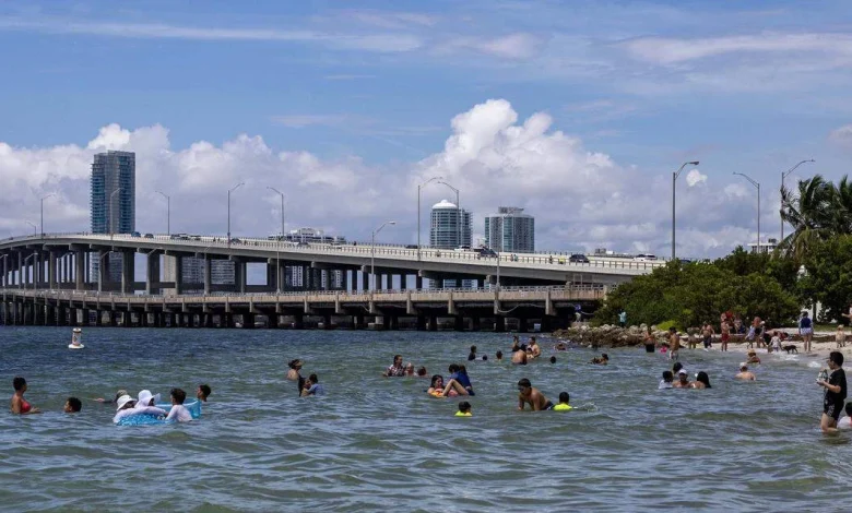 Miami’s weather could reach toward a record this week, along with a related risk