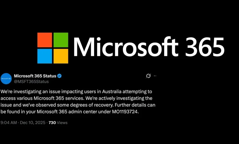 Microsoft 365 Services Disruption in Australia: Users Face Access Issues in Accessing Services
