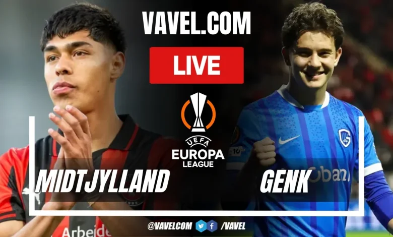 Midtjylland vs Genk LIVE Score Updates in UEFA Europa League Match