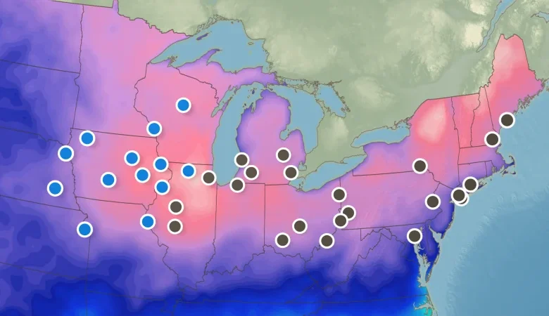 Millions wake up to extreme cold that’s breaking records as it spreads east