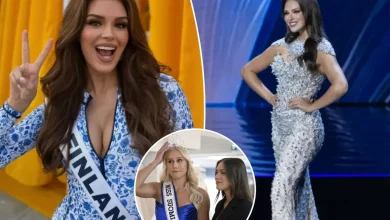 Miss Finland Sarah Dzafce stripped of crown over racist gesture in social media post