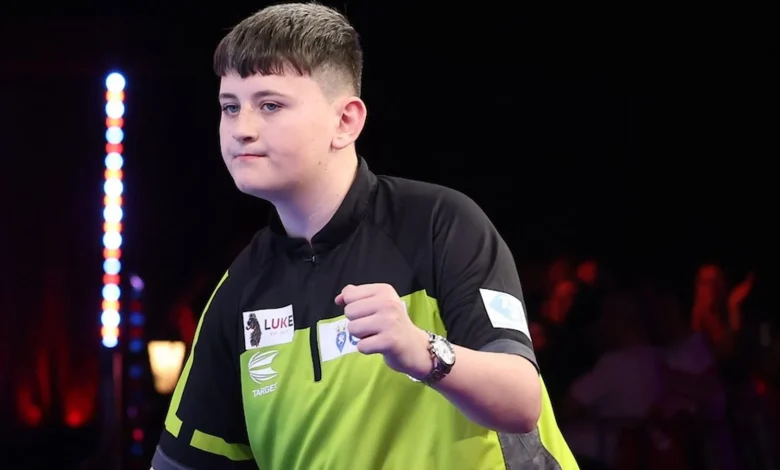 Mitchell Lawrie in WDF World Darts Championship final LIVE! Scores, updates as 15-year-old faces Jimmy van Schie for world title at Lakeside
