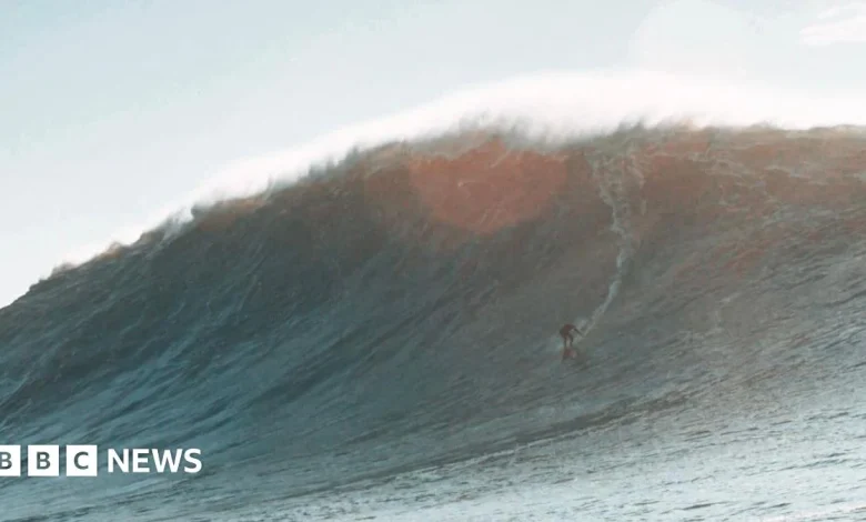 Monster wave brings record hope for Devon surfer Laura Crane