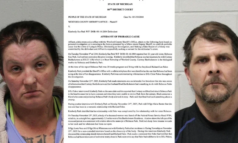Mother admits to cutting unborn baby from Rebecca Park while she was alive, affidavit says
