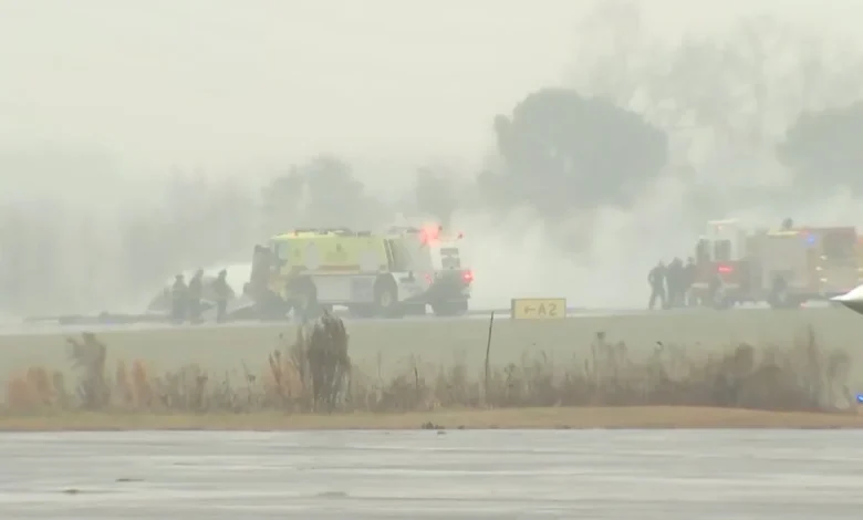 Multiple dead after plane crashes at North Carolina airport